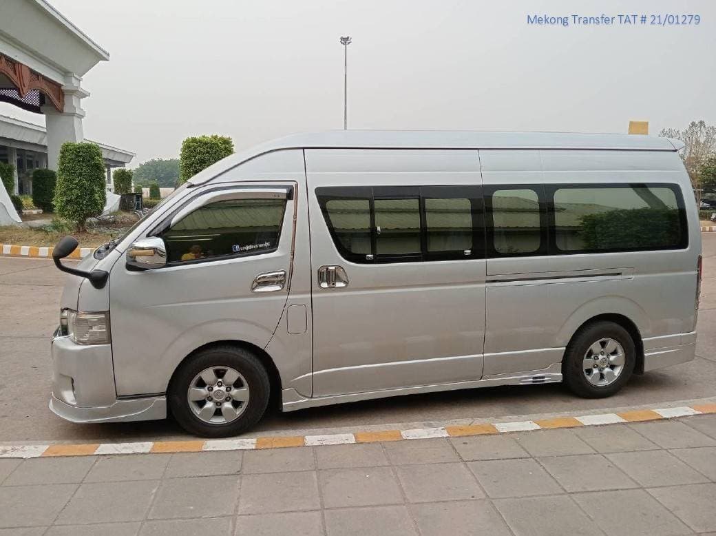 Air-conditioned van used for hotel transfers to the pier